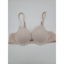 Auden Plunge T Shirt Bra 36A Womens Lightly Lined Light Pink Underwired - £12.33 GBP