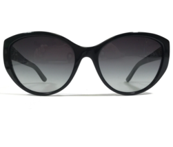 Ralph Lauren Sunglasses RL 8098 5001/8G Black Round Cat Eye Frames Purple Lenses - £33.46 GBP