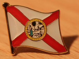 Florida State Flag Metal Badge - £7.82 GBP