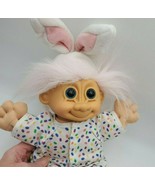 Russ Berrie Troll Kidz Easter Bunny Ears Jelly Beans Pink Hair Soft body... - £28.01 GBP