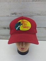 Red Bass Pro Shops Hat Outdoor Fishing Baseball Trucker Mesh Cap SnapBack - £12.89 GBP