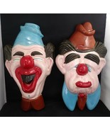 Vintage Holland Mold Ceramic Happy-Sad Clown Hanging LARGE 16&quot; 1966 Coul... - $936.00 MXN