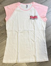 Big Dog Motorcycles Embroidered White/Pink Sleeveless Shirt Womens Size XL - £7.33 GBP