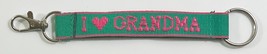 I (HEART) GRANDMA Personalized Keychain Pink/Green - $9.89