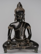 Antik Khmer Stil Bronze Enlightenment Bayon Buddha Statue - 57cm/58.4cm - £1,791.96 GBP