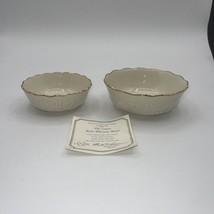 Lenox Rose Blossom Collection Rose Blossom 2 Bowls Candy, Nuts Berries 2... - $16.98