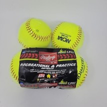 Rawlings NCAA Cork Center Recreational Softballs, 12 inch, 4-Pack - £18.75 GBP