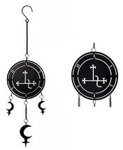 Dark Wicca Occultism Seal of Lilith Moon Sigil Spiral Wall Hanging Decor... - $24.99