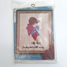 Moppets Creative Stitchery Kit 786G Everybody Needs Little Security Blanket Girl - £8.13 GBP