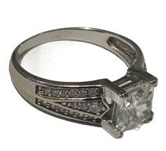 Michael Valitutti Engagement Ring Size 9.5 Wedding 14k White Gold 4 Grams - £340.51 GBP