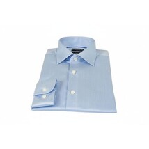 Men's Shirt Christopher Lena PROPER 100% Cotton Wrinkle Free p720ttsr Blue Slim image 6