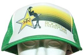 VIntage Rockstar Energy Drink - Nissun Trucker Snapback Baseball Cap Hat... - $15.00