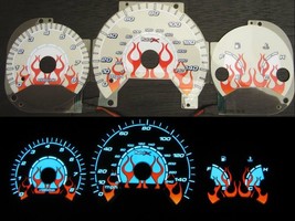 For 98-02 Honda Accord 4 Cylinder Manual Flamed White Face Reverse Glow ... - $558.87 MXN