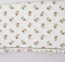 Waverly Spring Romance Rose Floral Ruffled Full/Double Flat Sheet - $52.00