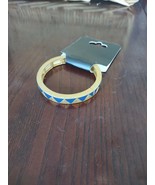 Gold/Blue Stylish Adjustable Round Hand Bracelet-Brand New-SHIPS N 24 HOURS - £15.68 GBP