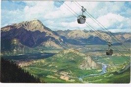 Alberta Postcard Banff Sulphur Mountain Gondola Lift Canadian Rockies - £1.64 GBP