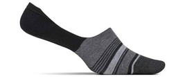 NWOT Feetures Everyday Men&#39;s Hidden Stripe Socks Black Stripe Size M - $11.87