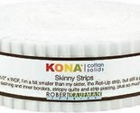 Skinny Strips - Kona® Cotton Solids White Colorstory 1.5&quot; Fabric Strips ... - $24.97