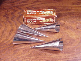 Box of 4 Cream Horn Metal Molds, from Fox Run Craftmen, Moules A La Crem... - £7.95 GBP