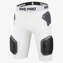 Nike Pro Hyperstrong Padded Football Shorts Big Boys Sz Small White A06243-100 - $28.04