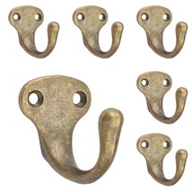 Single Prong Hook Hanger,Robe Towel Hooks,Zinc Die Cast, Set Of 6 (Single Prong  - £11.94 GBP