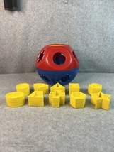 Vintage Tupperware Tupper Toys Blue Red Shape-O Ball Sorter Toy Complete - £16.83 GBP