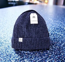 The Winter Brand Navy Chenille Beanie Hat NWT - £15.81 GBP