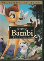 Walt Disney&#39;s Bambi Platinum Edition DVD 2 Disc Special Edition - £10.11 GBP