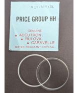 NOS Bulova Cal. 3034.10 Watch Crystal Mineral N152 MW/SL 28mm w/ Gasket - $364.70 MXN