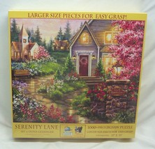 SERENITY LANE Art By DONA GELSINGER 1000 Piece Jigsaw Puzzle NEW Flowers... - $19.80