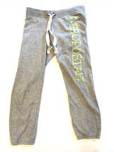 Aeropostale Sweat Pants Womens Size Xxs Gray Yellow Jogger Gym Run Spellout Logo - £8.65 GBP