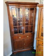 Brandt Mahogany Corner China Hutch Dining Room Display Cabinet - $1,143.00