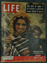 Life Magazine April 16, 1956 The Epic of Man Part IV- Glubb&#39;s Warning  Mid-East - £1.38 GBP