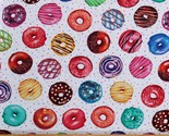 Cotton Donuts Doughnuts Allover Desserts Sweets Fabric Print by the Yard... - £9.55 GBP