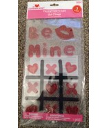 Valentine&#39;s Day Be Mine  Tic Tac Toe Window Gel Cling Classroom Decor Party - $1.15