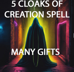 Haunted 50x -200x FULL COVEN 5 CLOAKS OF POWERFUL CREATION GIFTS ADVANCED Magick