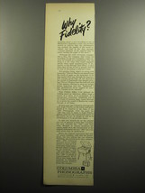 1957 Columbia Phonographs Advertisement - Why Fidelity? - £14.78 GBP