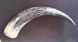 CHRISTMAS the Raven Horn , medieval horn ,eagle shadow ,viking horn , antic horn - £39.00 GBP