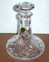 Waterford Crystal Tidmore Small Ships Decanter Starburst Cut Top 1058644... - $188.90