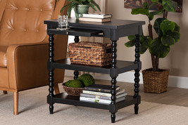 Valere Black Wood End Table - $197.00
