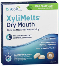 XyliMelts Discs for Dry Mouth 40 Mints- MILD MINT - £10.80 GBP