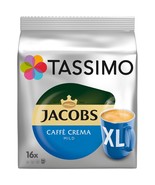 TASSIMO: Jacobs Cafe Crema Mild XL -Coffee Pods -16 pods-FREE SHIPPING - £13.19 GBP