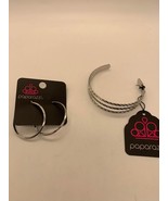 NWT Paparazzi Silver Tone Bracelet and Hoop Earrings - £7.78 GBP