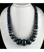 DYED SAPPHIRE CORUNDUM BEADS ROUND 1 LINE 2078 CARATS BIG GEMSTONE NECKLACE - £360.70 GBP