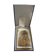 La Filigrana Murano Glass Italy Religious Plaque Mother Teresa Clear Gol... - $124.41 CAD