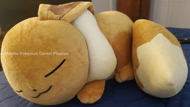 Pokemon Center Eevee Sleeping Plush Doll Stuffed Toy Authentic New 50 CM - £65.38 GBP