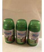 Wizard automatic spray refill 3 fresh apple air wick freshener odor neut... - $18.79