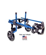 Pets and Wheels Dog Wheelchair - For XS/S Size Dog - Color Blue 12-25 Lbs - $179.99