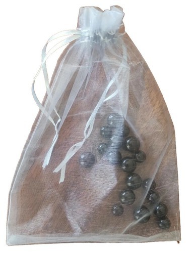 Eighteen (18) ~ Vintage Black Glass Marbles ~ Assorted Sizes 11 mm - 16 mm (165) Item image 3
