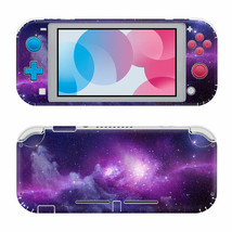 For Nintendo Switch Lite Protective Vinyl Skin Wrap Purple Space Decal - $12.97